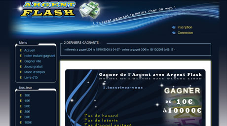 Argent Flash Instant gagnant