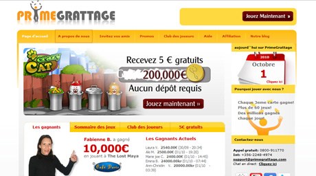 Prime Grattage Jeu de grattage