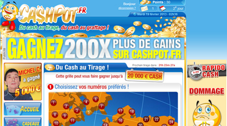 Cashpot Loterie gratuite